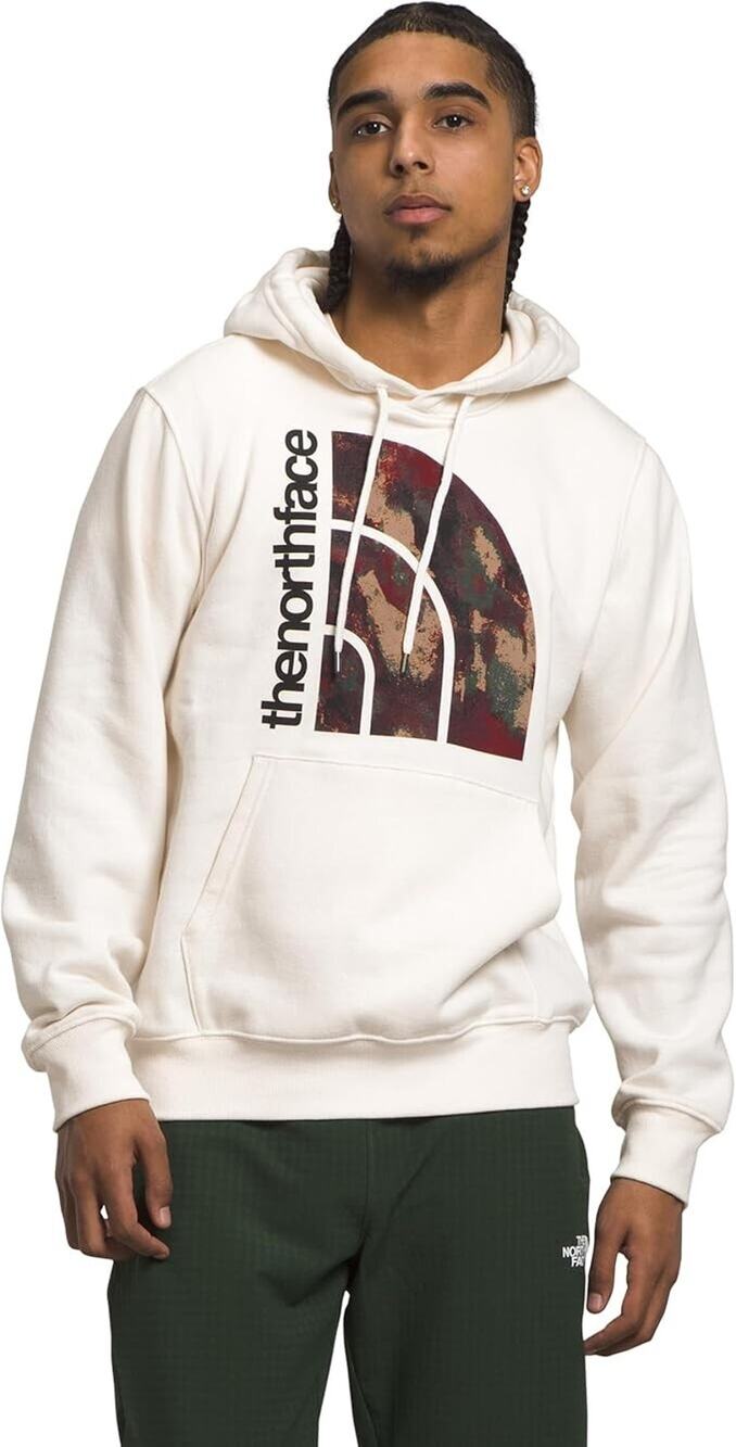 THE NORTH FACE Jumbo Half Dome Hoodie Gardenia White/Almond Butter L mens